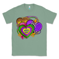 Sage mardi gras heart olivia Classic Tee - OliviaCreatesArt