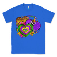 True Royal mardi gras heart olivia Classic Tee - OliviaCreatesArt