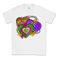 White mardi gras heart olivia Classic Tee - OliviaCreatesArt