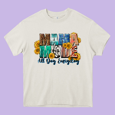 Mama Mode All Day Everyday  Mother's Day Heavy Core Tee Designed By Cowgirlartshop
