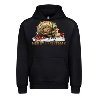 Black Merry christmas skull Urban Hoodie - RanaPortraitStore