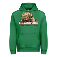 Emerald Merry christmas skull Urban Hoodie - RanaPortraitStore