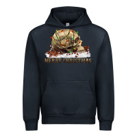 Navy Merry christmas skull Urban Hoodie - RanaPortraitStore