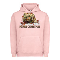 Pigment Salmon Merry christmas skull Urban Hoodie - RanaPortraitStore