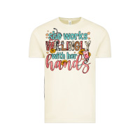 Vintage Arctic she works willingly with her hands Vintage Tee - FaDigitalArtStudio