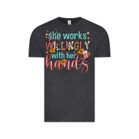 She Works Willingly With Her Hands Vintage Tee | Teevron