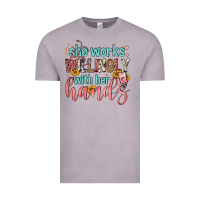 Vintage Zinc she works willingly with her hands Vintage Tee - FaDigitalArtStudio