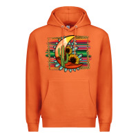 Carrot turquoise desert moon serape background Premium Hoodie - Jasminsmagicworld