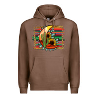 Chestnut turquoise desert moon serape background Premium Hoodie - Jasminsmagicworld