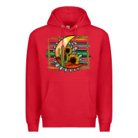 Red turquoise desert moon serape background Premium Hoodie - Jasminsmagicworld