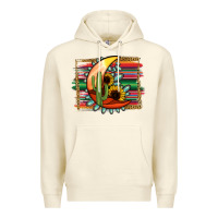 Sandshell turquoise desert moon serape background Premium Hoodie - Jasminsmagicworld