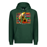 Sports Green turquoise desert moon serape background Premium Hoodie - Jasminsmagicworld