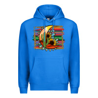 True Royal turquoise desert moon serape background Premium Hoodie - Jasminsmagicworld