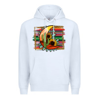 White turquoise desert moon serape background Premium Hoodie - Jasminsmagicworld