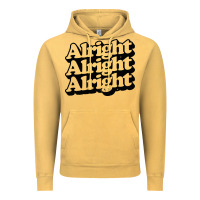 Vintage Mustard alright alright alright Vintage Hoodie - baoMotion