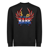 Black All America Babe Heavyweight Sweatshirt - JahusDesignShop