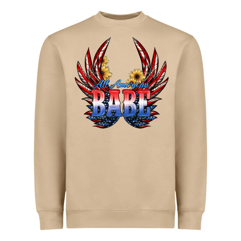 All America Babe Heavyweight Sweatshirt by JahusDesignShop | Teevron