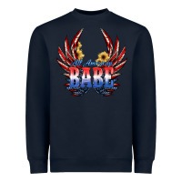 Navy All America Babe Heavyweight Sweatshirt - JahusDesignShop