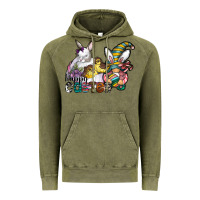 Vintage Olive Happy Easter Vintage Hoodie - CowhideDigitalArt