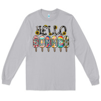 Moon Dust name vibrant summer greeting with popsicles Long Sleeve Tee - CowhideDigitalArt