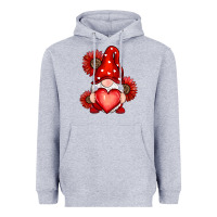Heather Grey valentines day red Heavyweight Hoodie - RanaPortraitStore