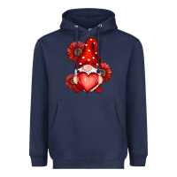 Navy valentines day red Heavyweight Hoodie - RanaPortraitStore
