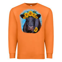 Carrot black angus with sunflower Premium Sweatshirt - RanaPortraitStore