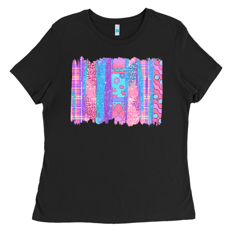 Pink Easter Brushstrokes Ladies Tee by BundleAndBundleShop | Teevron