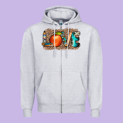 Love Png Zipper Hoodie Designed By Jahusdesignshop