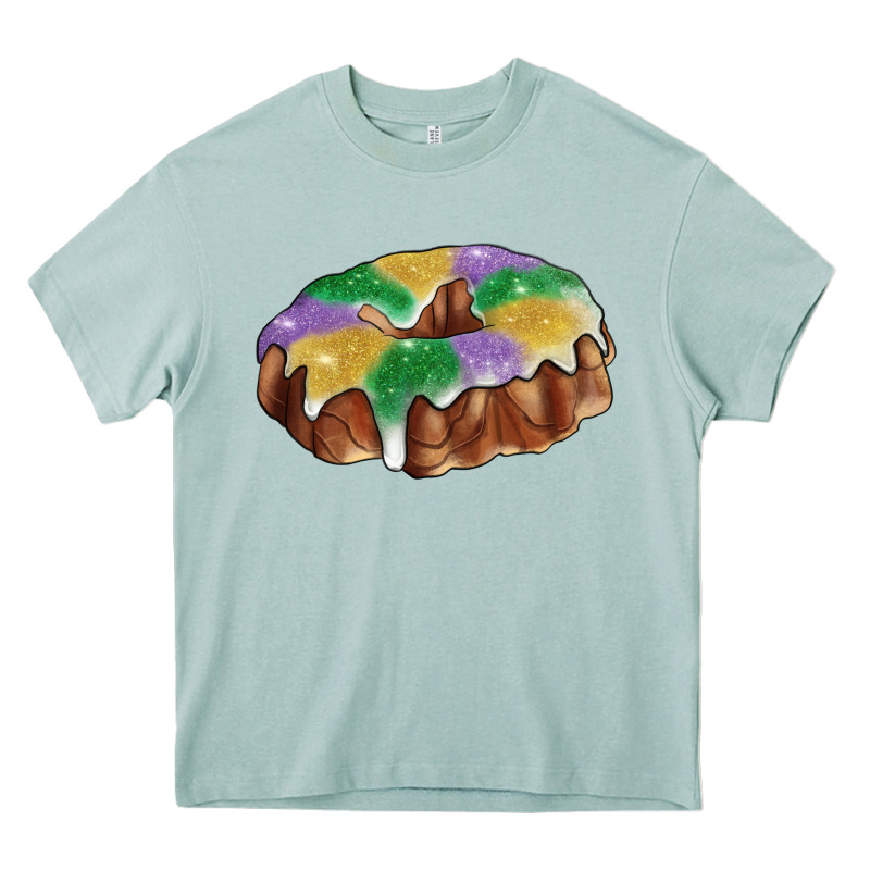 Mardi Gras King Cake Heavy Core Tee by RanaPortraitStore | Teevron