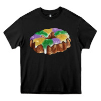 Black Mardi gras king cake Heavy Core Tee - RanaPortraitStore