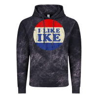 Cloud Black i like ike political button vintage distressed Vintage Hoodie - baoMotion