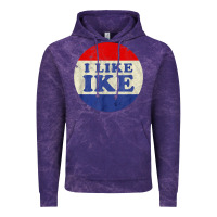 Cloud Purple i like ike political button vintage distressed Vintage Hoodie - baoMotion