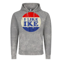 Cloud Rock i like ike political button vintage distressed Vintage Hoodie - baoMotion