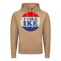 Vintage Coffee i like ike political button vintage distressed Vintage Hoodie - baoMotion