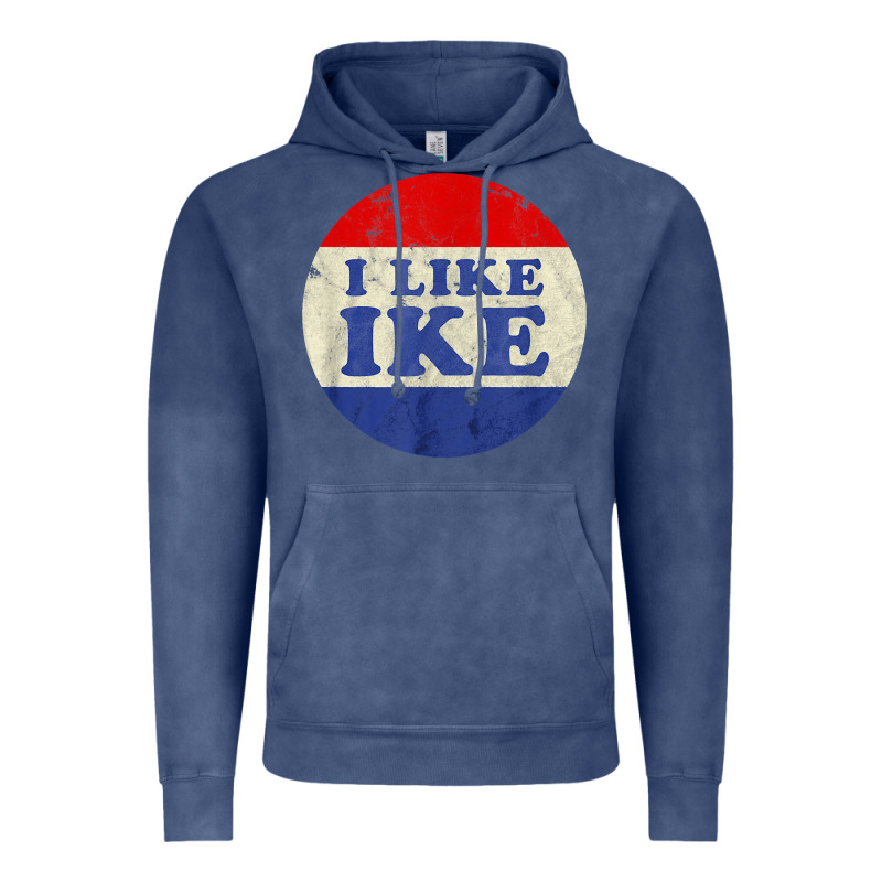 I Like Ike Political Button Vintage Distressed Vintage Hoodie by baoMotion | Teevron