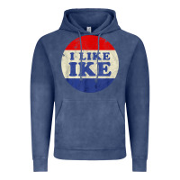 Vintage Denim i like ike political button vintage distressed Vintage Hoodie - baoMotion
