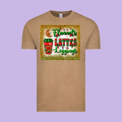 Flannels Lattes Leggings Tumbler Vintage Tee Designed By Bundleandbundleshop