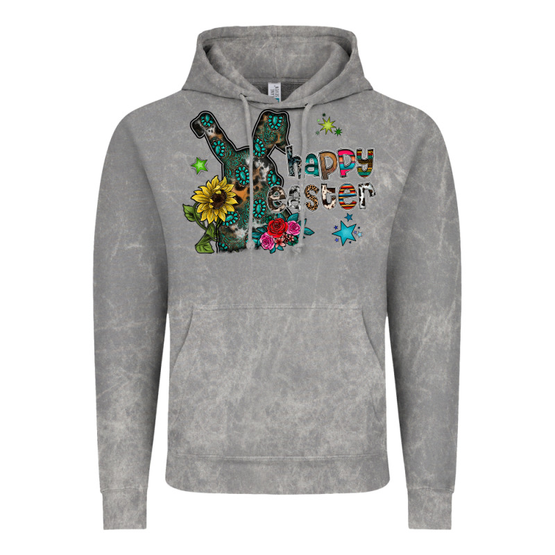 Happy Easter Vintage Hoodie by CowhideDigitalArt | Teevron