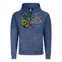 Vintage Denim Happy Easter Vintage Hoodie - CowhideDigitalArt