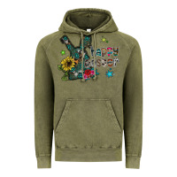 Vintage Olive Happy Easter Vintage Hoodie - CowhideDigitalArt
