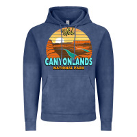 Vintage Denim Canyonlands Moab Utah National Park Nature Outdoor Lovers Vintage Hoodie - baoMotion