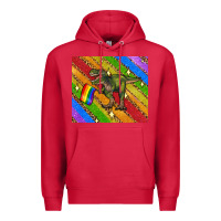 Cardinal lgbtq dinosaur t rex tumbler Premium Hoodie - Artiststas