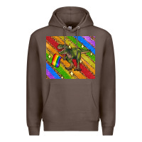 Coffee lgbtq dinosaur t rex tumbler Premium Hoodie - Artiststas