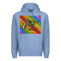 Colony Blue lgbtq dinosaur t rex tumbler Premium Hoodie - Artiststas
