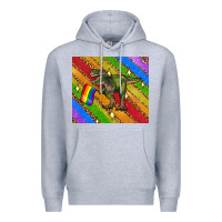 Heather Grey lgbtq dinosaur t rex tumbler Premium Hoodie - Artiststas