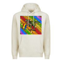 Oatmeal Heather lgbtq dinosaur t rex tumbler Premium Hoodie - Artiststas