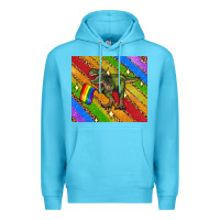 Ocean Blue lgbtq dinosaur t rex tumbler Premium Hoodie - Artiststas