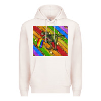 Pale Pink lgbtq dinosaur t rex tumbler Premium Hoodie - Artiststas