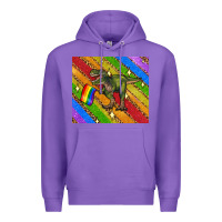 Purple lgbtq dinosaur t rex tumbler Premium Hoodie - Artiststas